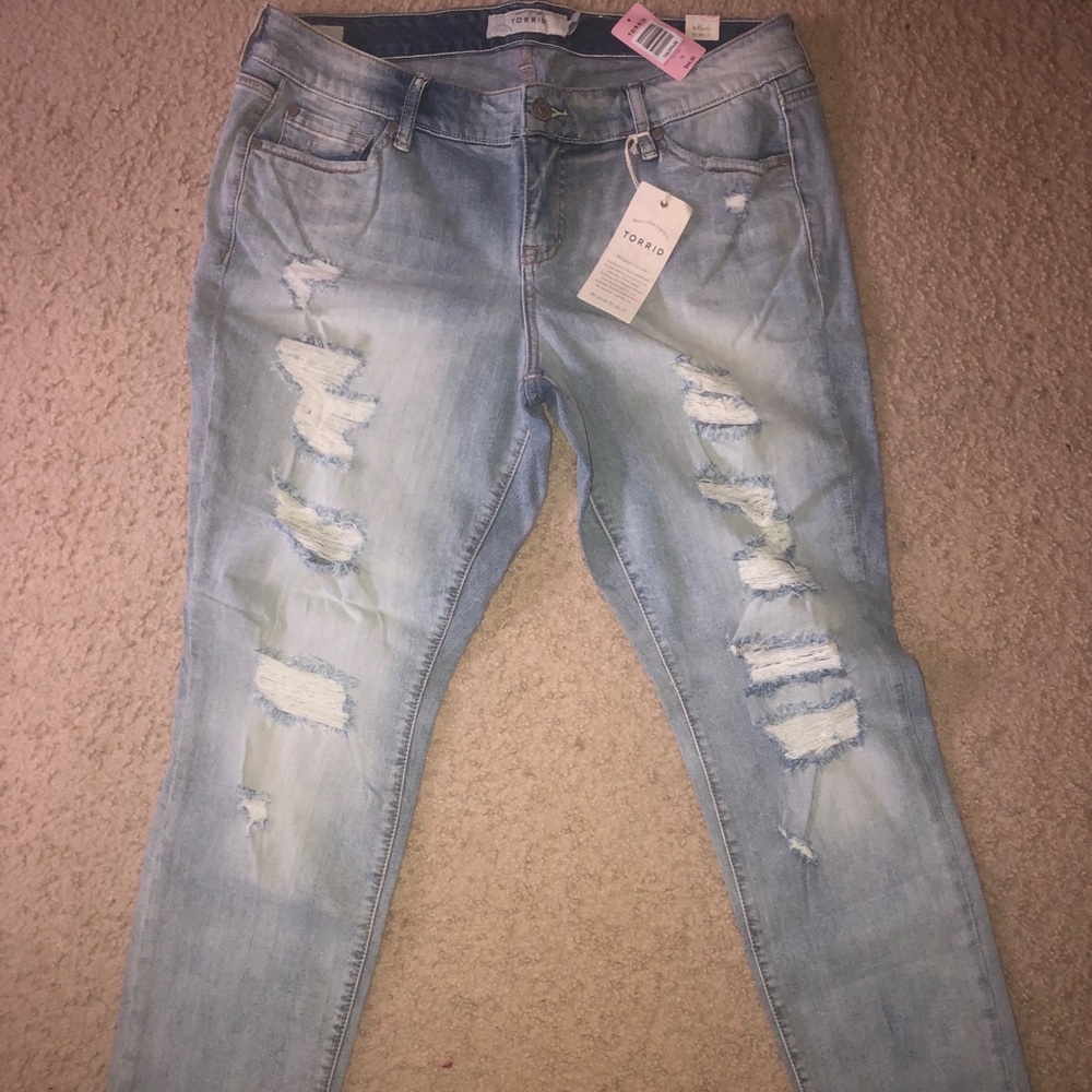 Torrid Distressed Skinny Jeans